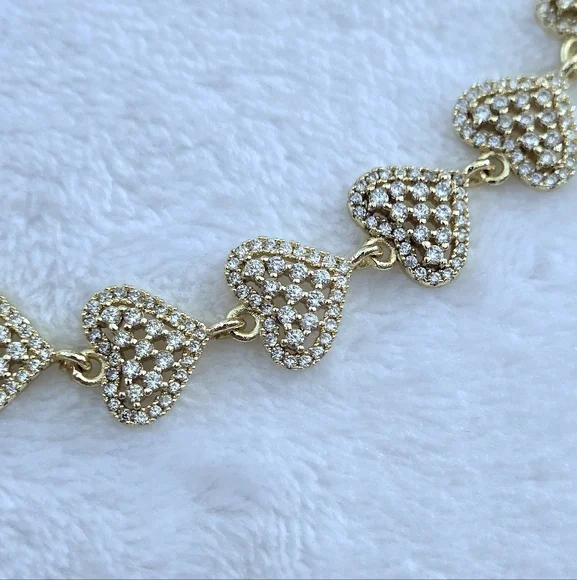 Gemelli👭 "Rebecca" Gold Hearts💛 Necklace - NWT - Picture 13 of 16